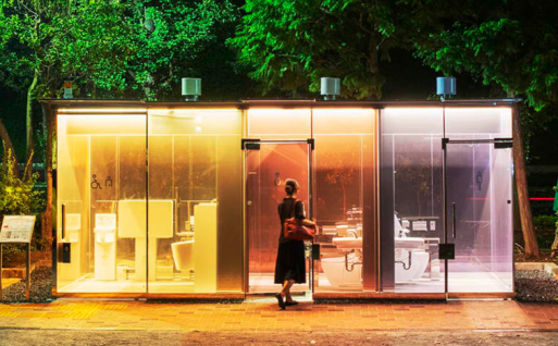 Tokyo installs new transparent public restrooms