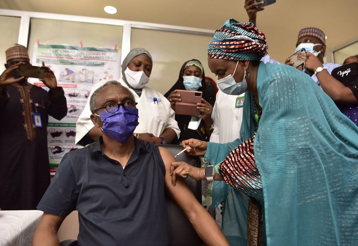 Some Nigerian Governors seen taking COVID19 vaccines (photos)