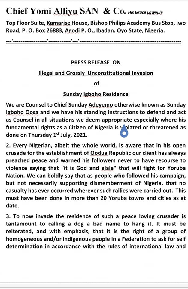 Sunday Igboho seeks N500m compensation for damage to his house and cars 1 1 11
