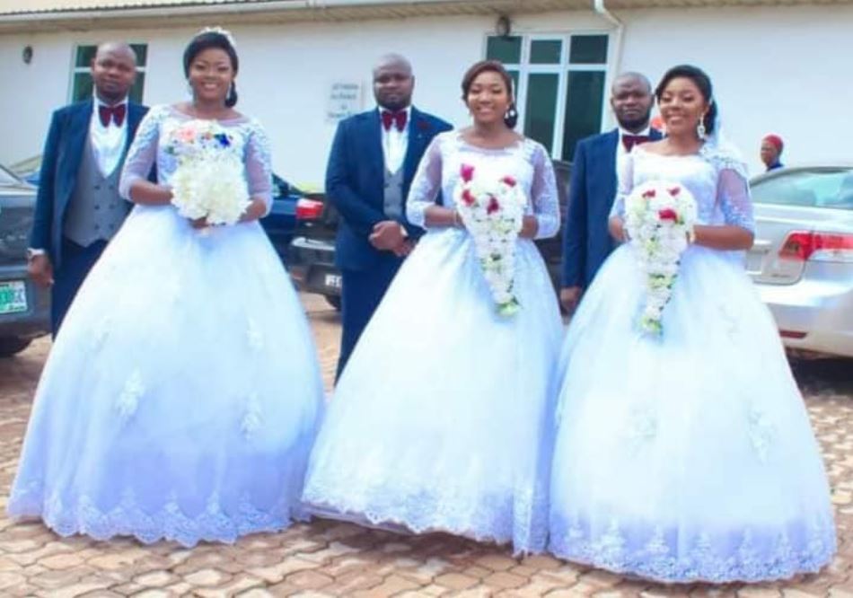 Triplets who married the same day welcome baby boys within same period (photos) 1 11