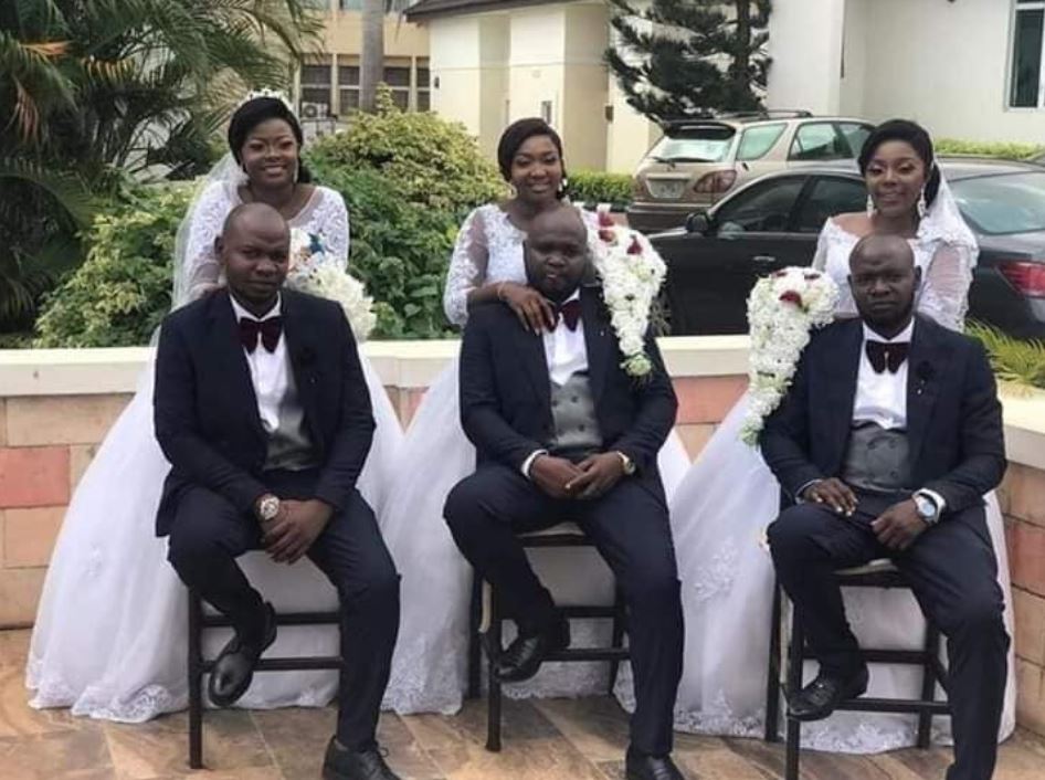 Triplets who married the same day welcome baby boys within same period (photos) 4 14