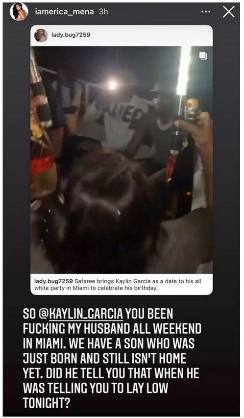 Erica Mena accuses Kaylin Garcia of f**king her husband, Safaree, all weekend in Miami 3 3 15