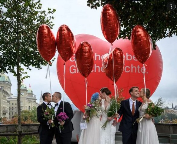 Switzerland legalises civil marriage