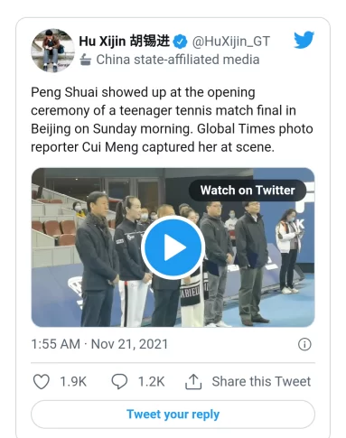 #Peng Shuai seen in public again after international pressure to produce her 2 Peng Shuai 1