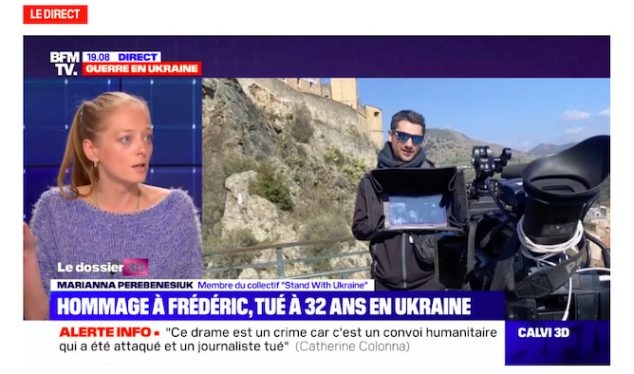 French Journalist killed by Russian Soldiers in Ukraine 1 BFMTV journalist Frederic Leclerc Imhoff 2