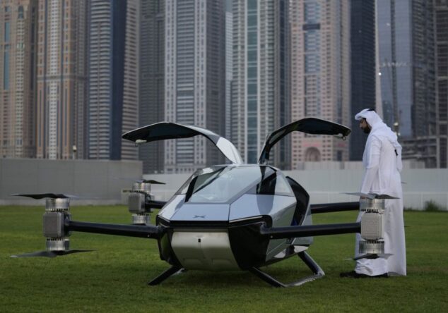 Xpeng tested an electric flying taxi model in Dubai