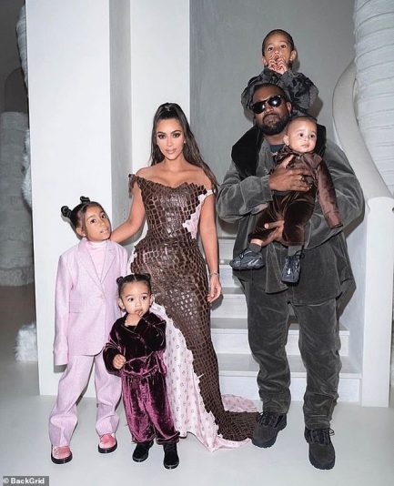 Kim Kanye West and kids